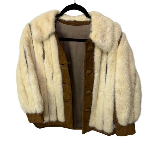 One-of-a-kind Vintage Mink and suede jacket Furs by Gerhardt? - See Pics - Picture 1 of 6